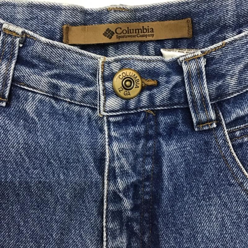 コロンビア Columbia パンツ デニム、ジーンズ デニムパンツ ワイドパンツ カジュアルパンツ 30インチ 無地 インディゴ / インディゴ /  メンズ USED 古着 中古 10137083