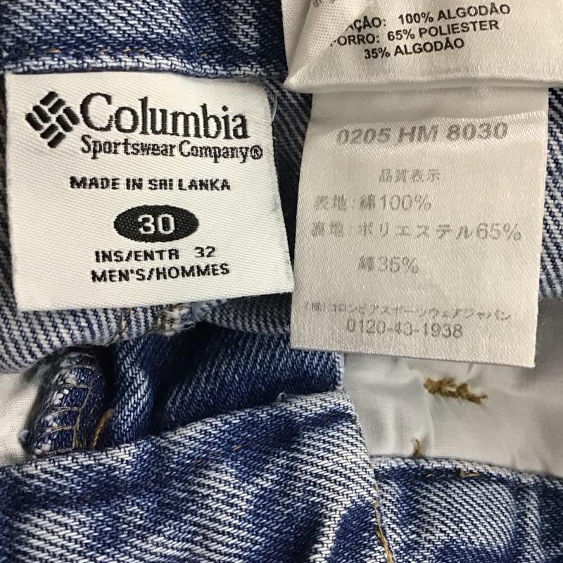 コロンビア Columbia パンツ デニム、ジーンズ デニムパンツ ワイドパンツ カジュアルパンツ 30インチ 無地 インディゴ / インディゴ /  メンズ USED 古着 中古 10137083