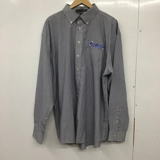 デボンジョーンズ Devon & Jones シャツ、ブラウス 長袖 長袖シャツ ストライプシャツ カラーシャツ ボタンダウンシャツ XXL ストライプ 白 / ホワイト / X 紺 / ネイビー /  メンズ USED 古着 中古 10137085