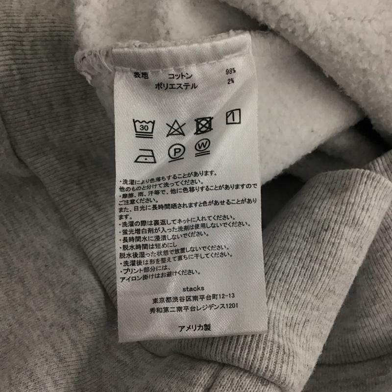 古着 USED トレーナー 長袖 長袖トレーナー スウェット クルーネック プルオーバー stacks bookstore L ロゴ、文字 灰 / グレー /  メンズ USED 古着 中古 10137104
