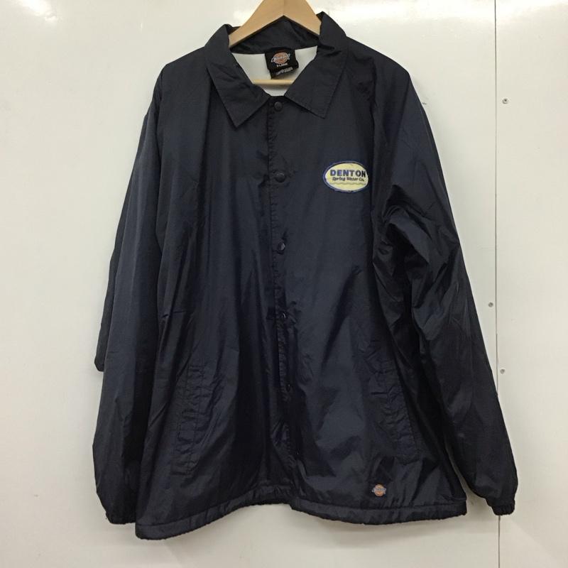 ディッキーズ Dickies ジャケット、上着 ジャケット、ブレザー ナイロンジャケット カジュアルジャケット アウター XL ロゴ、文字 紺 / ネイビー /  メンズ USED 古着 中古 10137106