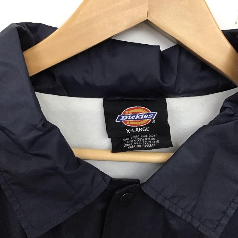 ディッキーズ Dickies ジャケット、上着 ジャケット、ブレザー ナイロンジャケット カジュアルジャケット アウター XL ロゴ、文字 紺 / ネイビー /  メンズ USED 古着 中古 10137106