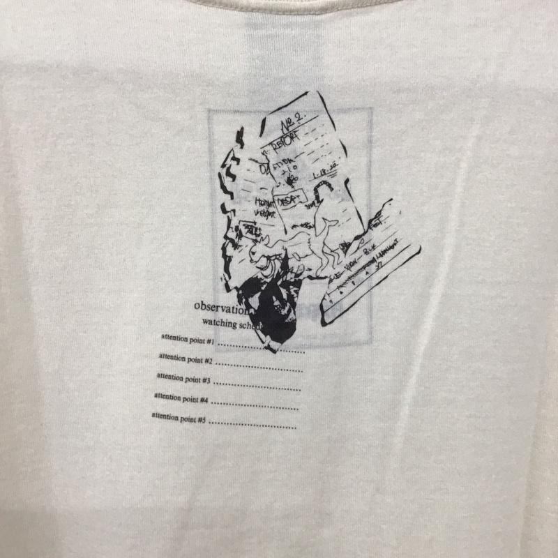 ナンバーナイン NUMBER (N)INE Tシャツ 半袖 半袖カットソー プリントTシャツ クルーネックカットソー romp 2 プリント アイボリー / アイボリー /  メンズ USED 古着 中古 10137118