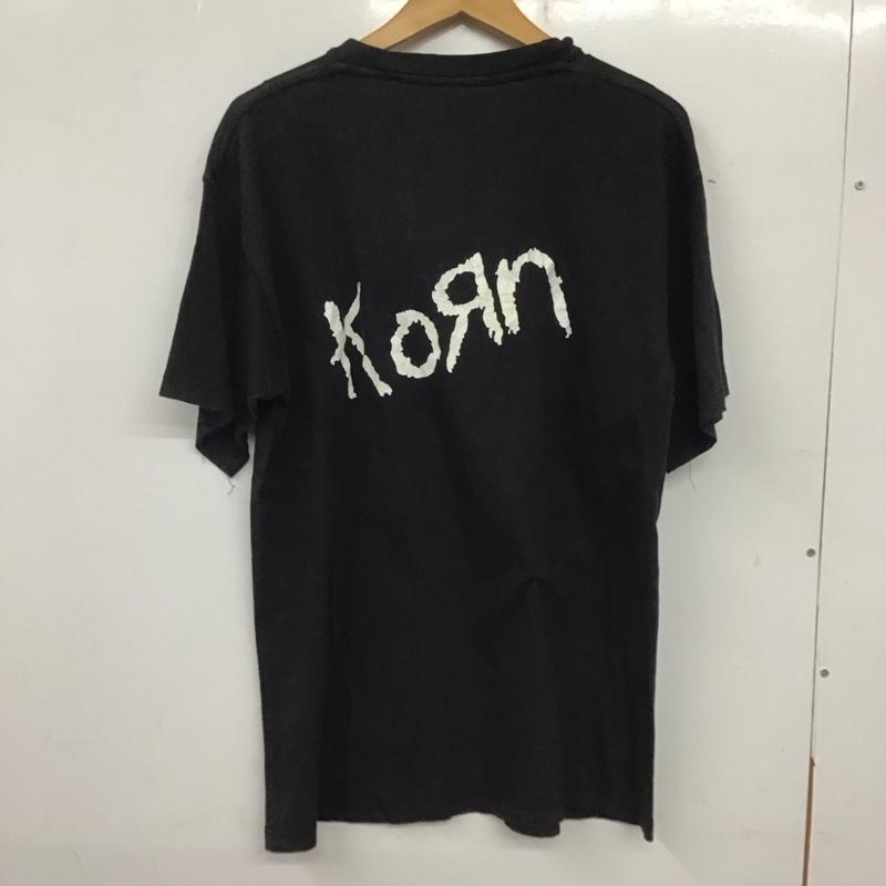 古着 USED Tシャツ 半袖 半袖カットソー プリントTシャツ コピーライト 2001年 バンドT korn プリント 黒 / ブラック /  メンズ USED 古着 中古 10137156