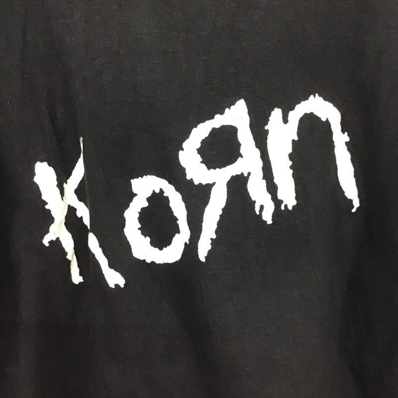 古着 USED Tシャツ 半袖 半袖カットソー プリントTシャツ コピーライト 2001年 バンドT korn プリント 黒 / ブラック /  メンズ USED 古着 中古 10137156