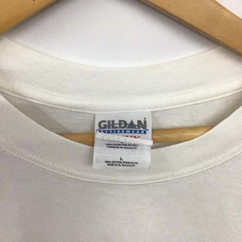 ギルダン GILDAN Tシャツ 半袖 半袖カットソー プリントTシャツ クルーネックカットソー vans warped tour 2001 L ロゴ、文字 白 / ホワイト /  メンズ USED 古着 中古 10137160