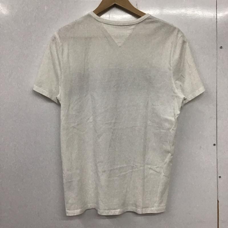 トミーヒルフィガー TOMMY HILFIGER Tシャツ 半袖 半袖カットソー プリントTシャツ クルーネックカットソー M ロゴ、文字 白 / ホワイト /  メンズ USED 古着 中古 10137162