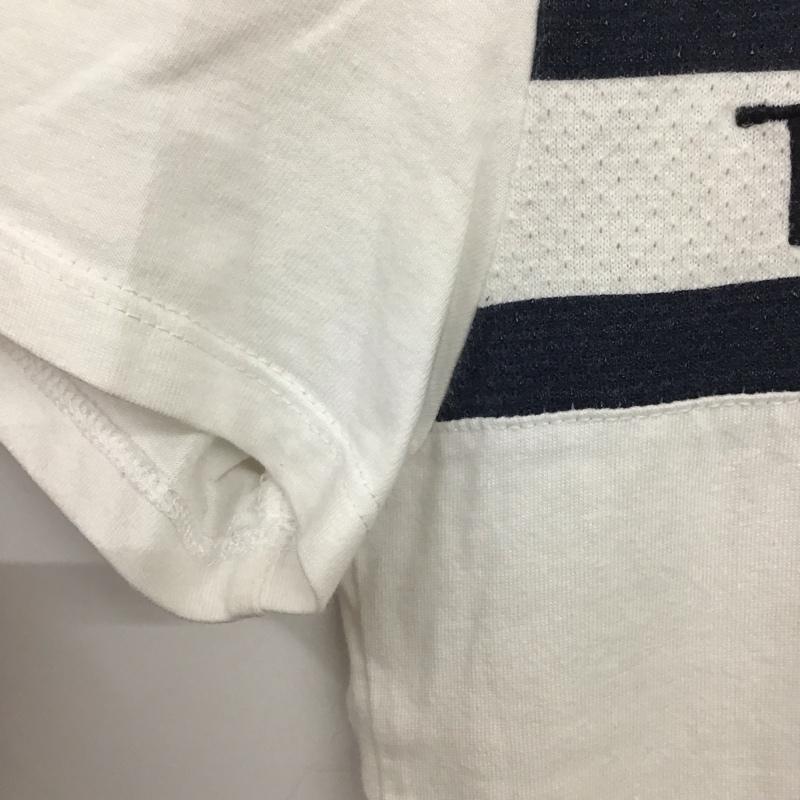 トミーヒルフィガー TOMMY HILFIGER Tシャツ 半袖 半袖カットソー プリントTシャツ クルーネックカットソー M ロゴ、文字 白 / ホワイト /  メンズ USED 古着 中古 10137162