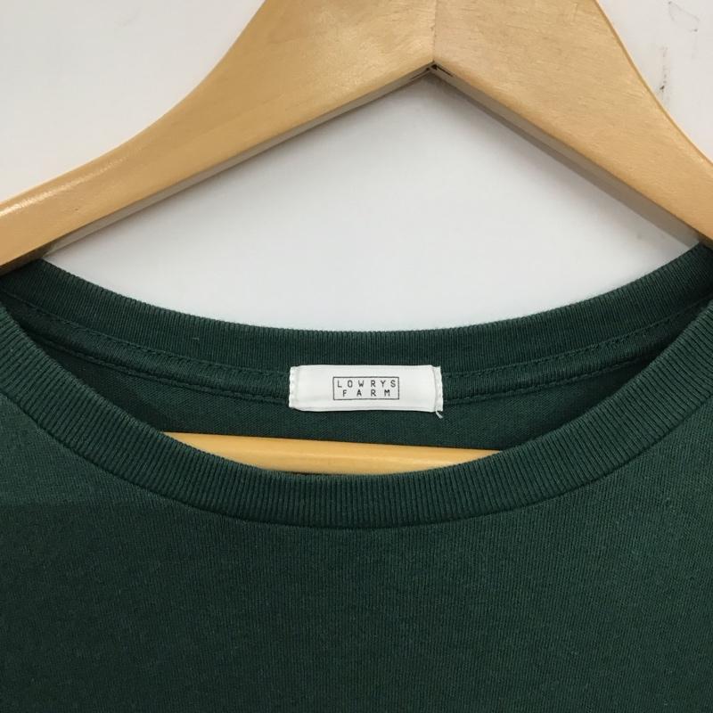 ローリーズファーム LOWRYS FARM Tシャツ 半袖 FREE プリント X ロゴ、文字 緑 / グリーン /  レディース USED 古着 中古 10137194