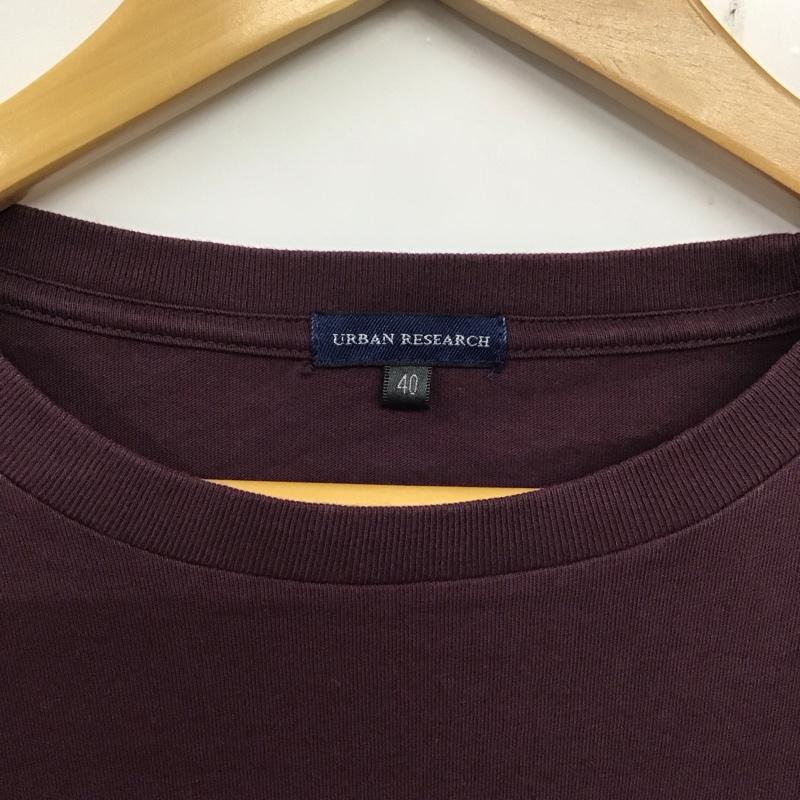 アーバンリサーチ URBAN RESEARCH カットソー 長袖 長袖カットソー 無地カットソー クルーネック 40 無地 紫 / パープル /  メンズ USED 古着 中古 10137233