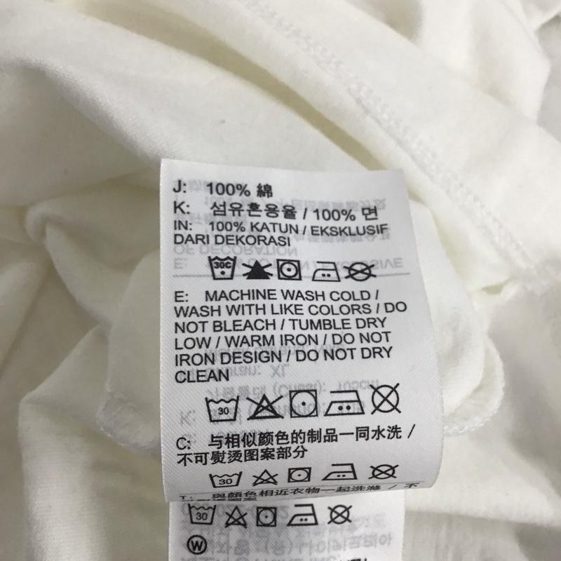 ナイキ NIKE Tシャツ 半袖 半袖カットソー プリントTシャツ クルーネックカットソー XL ロゴ、文字 白 / ホワイト /  メンズ USED 古着 中古 10137235