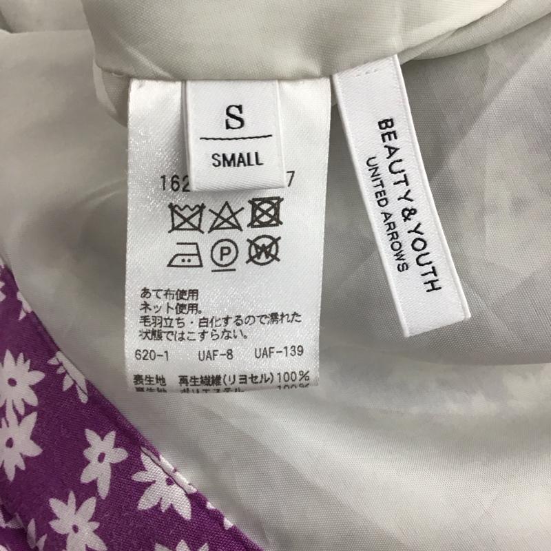 ビューティアンドユースユナイテッドアローズ BEAUTY&YOUTH UNITED ARROWS スカート ロングスカート S 総柄 紫 / パープル / X 白 / ホワイト /  レディース USED 古着 中古 10137244