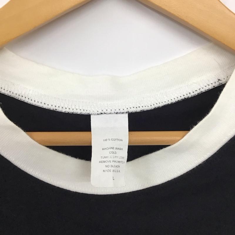 古着 USED カットソー 七分袖 ラグランシャツ クルーネックカットソー 古着 バンドTシャツ L プリント 白 / ホワイト /  メンズ USED 古着 中古 10137266