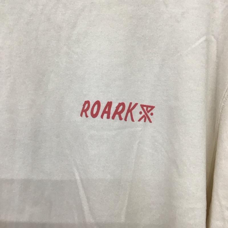 ロアーク リバイバル ROARK REVIVAL カットソー 長袖 長袖カットソー プリントカットソー クルーネック M プリント 白 / ホワイト /  メンズ USED 古着 中古 10137279