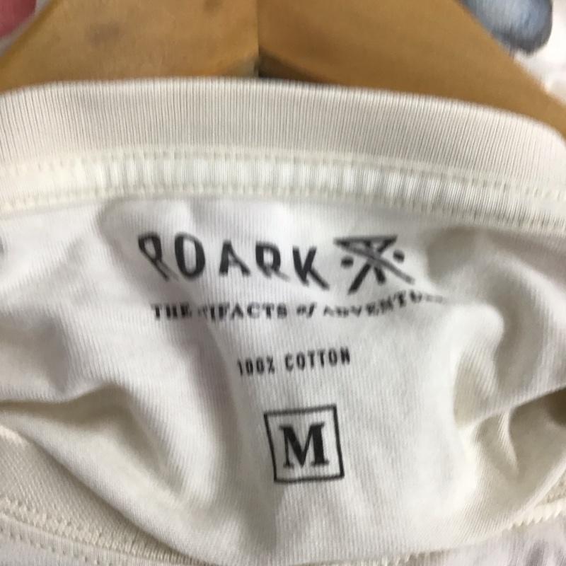ロアーク リバイバル ROARK REVIVAL カットソー 長袖 長袖カットソー プリントカットソー クルーネック M プリント 白 / ホワイト /  メンズ USED 古着 中古 10137279