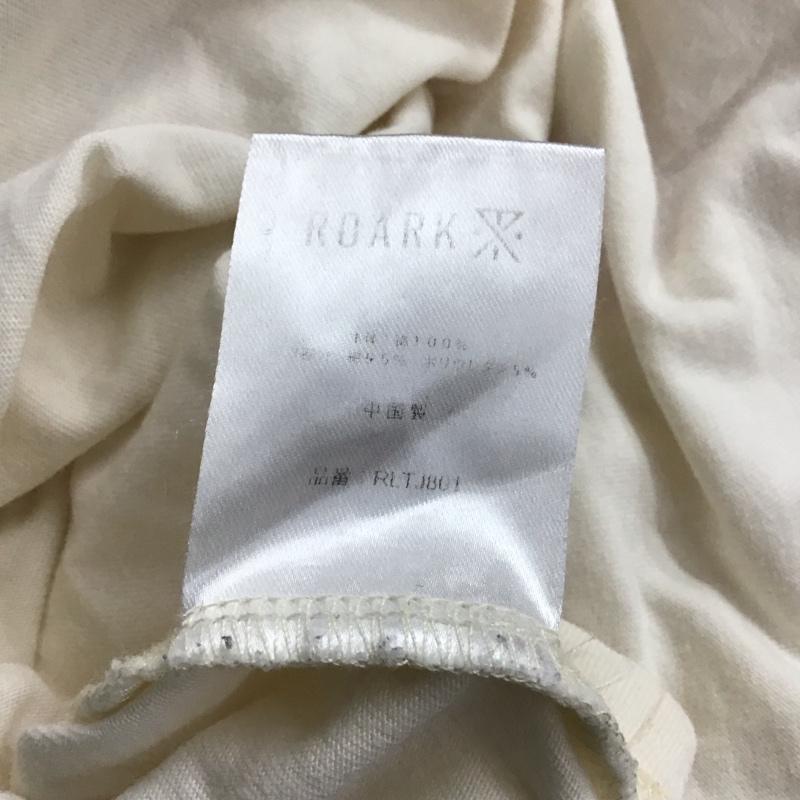 ロアーク リバイバル ROARK REVIVAL カットソー 長袖 長袖カットソー プリントカットソー クルーネック M プリント 白 / ホワイト /  メンズ USED 古着 中古 10137279