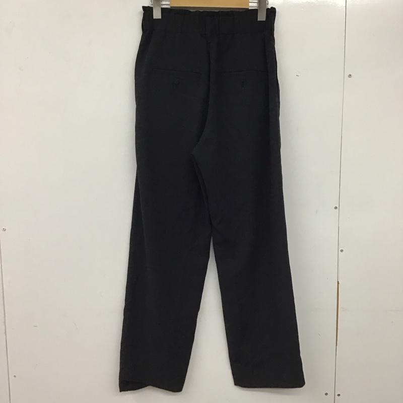 ユナイテッドアローズ　ビューティ＆ユース UNITED ARROWS BEAUTY & YOUTH パンツ スラックス 1614-299-6305 カルゼ バックゴム テーパード パンツ 2 M 無地 黒 / ブラック /  レディース USED 古着 中古 10137281