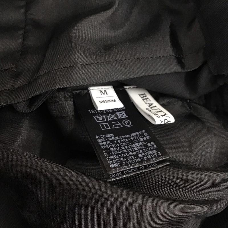 ユナイテッドアローズ　ビューティ＆ユース UNITED ARROWS BEAUTY & YOUTH パンツ スラックス 1614-299-6305 カルゼ バックゴム テーパード パンツ 2 M 無地 黒 / ブラック /  レディース USED 古着 中古 10137281