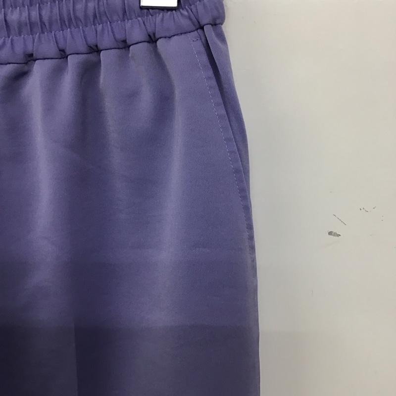 ユナイテッドアローズ　ビューティ＆ユース UNITED ARROWS BEAUTY & YOUTH パンツ スラックス 1614-299-5303 ツイルドローストリングパンツ L 無地 紫 / パープル /  レディース USED 古着 中古 10137283