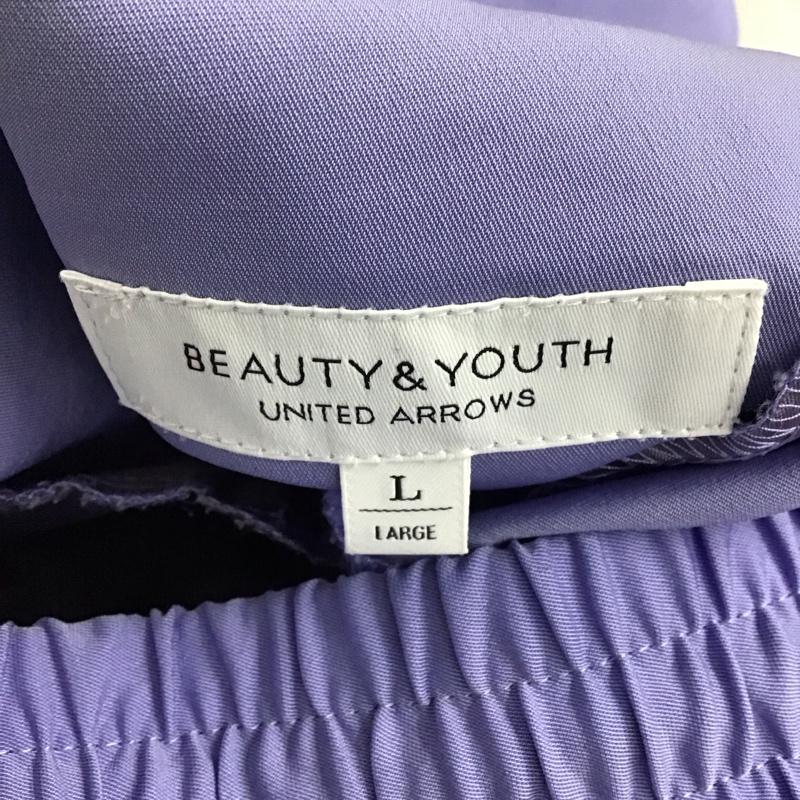ユナイテッドアローズ　ビューティ＆ユース UNITED ARROWS BEAUTY & YOUTH パンツ スラックス 1614-299-5303 ツイルドローストリングパンツ L 無地 紫 / パープル /  レディース USED 古着 中古 10137283