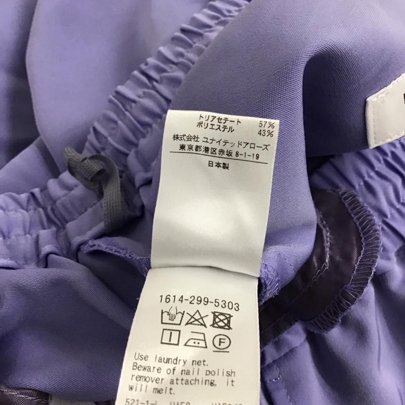 ユナイテッドアローズ　ビューティ＆ユース UNITED ARROWS BEAUTY & YOUTH パンツ スラックス 1614-299-5303 ツイルドローストリングパンツ L 無地 紫 / パープル /  レディース USED 古着 中古 10137283
