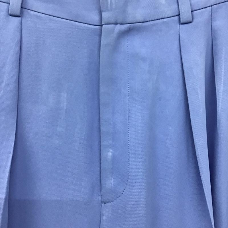 ユナイテッドアローズ UNITED ARROWS パンツ スラックス 1514-162-5028 TAツイルタックテーパードパンツ 38 無地 水色 / ライトブルー /  レディース USED 古着 中古 10137291