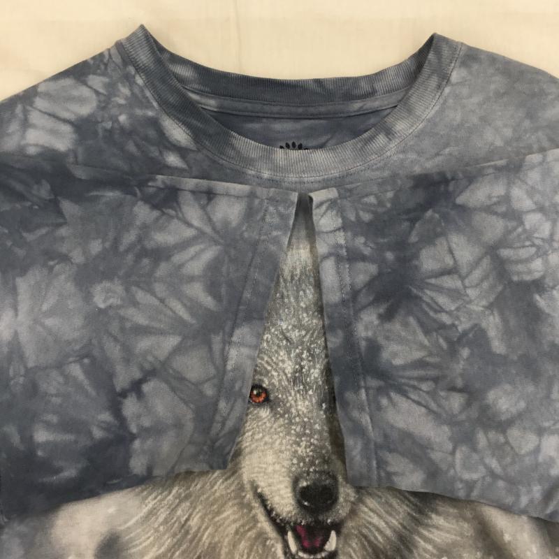 ＵＳフルギ US古着 Tシャツ 半袖 L 総柄 青 / ブルー /  メンズ USED 古着 中古 10137308