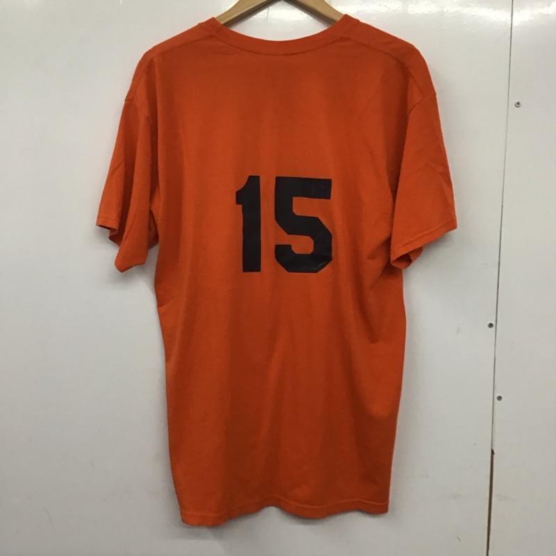 ジャージーズ JERZEES Tシャツ 半袖 半袖カットソー プリントTシャツ クルーネックカットソー L ロゴ、文字 橙 / オレンジ /  メンズ USED 古着 中古 10137352