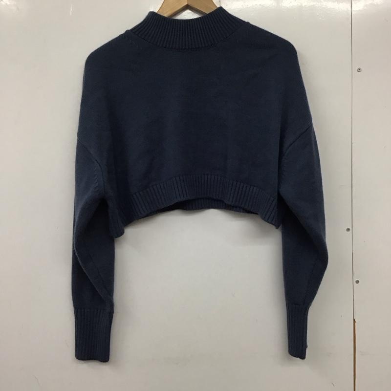 ローリーズファーム LOWRYS FARM ニット、セーター 長袖 FREE 無地 青 / ブルー /  レディース USED 古着 中古 10137392