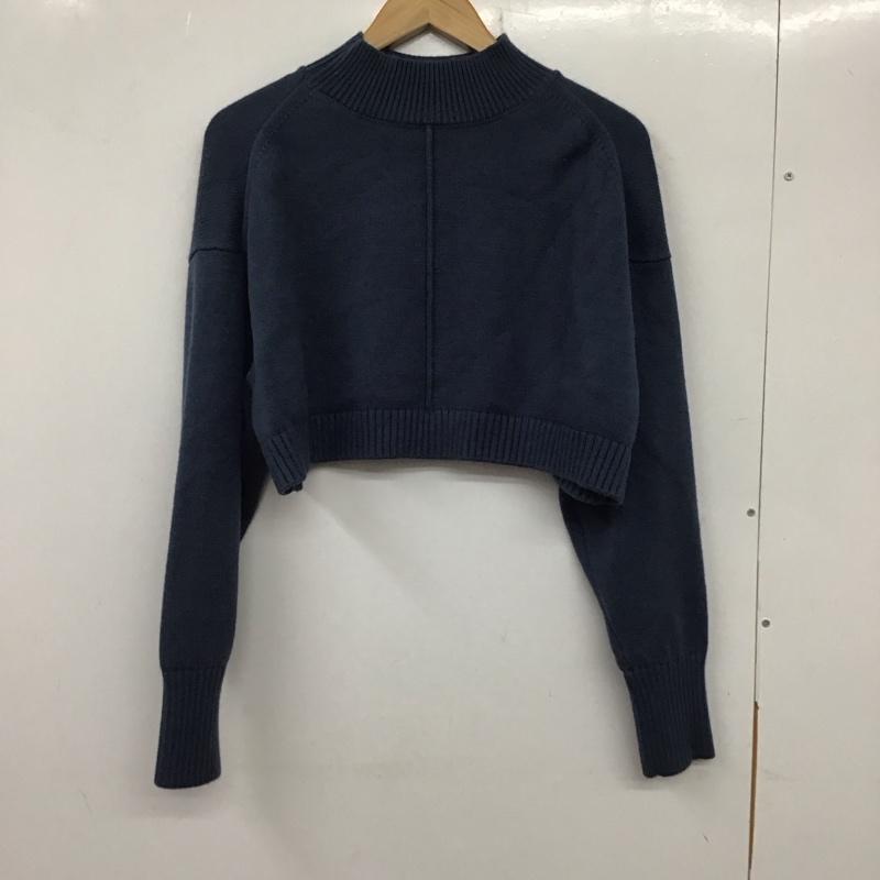 ローリーズファーム LOWRYS FARM ニット、セーター 長袖 FREE 無地 青 / ブルー /  レディース USED 古着 中古 10137392