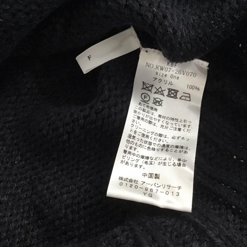 ケービーエフ KBF ニット、セーター 長袖 無地 紺 / ネイビー /  レディース USED 古着 中古 10137414