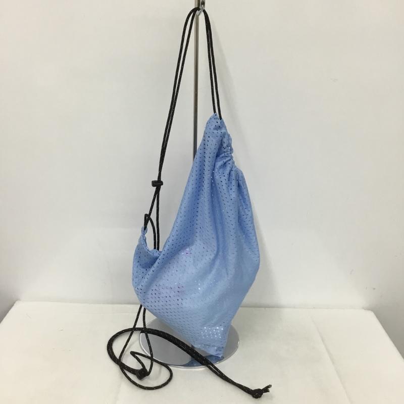 ケボズ KEBOZ ショルダーバッグ ショルダーバッグ SPORTS MESH SHOULDER POUCH 肩掛け巾着サコッシュ メッシュ ロゴ、文字 水色 / ライトブルー /  メンズ USED 古着 中古 10137419