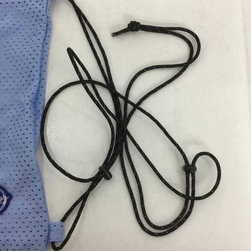 ケボズ KEBOZ ショルダーバッグ ショルダーバッグ SPORTS MESH SHOULDER POUCH 肩掛け巾着サコッシュ メッシュ ロゴ、文字 水色 / ライトブルー /  メンズ USED 古着 中古 10137419