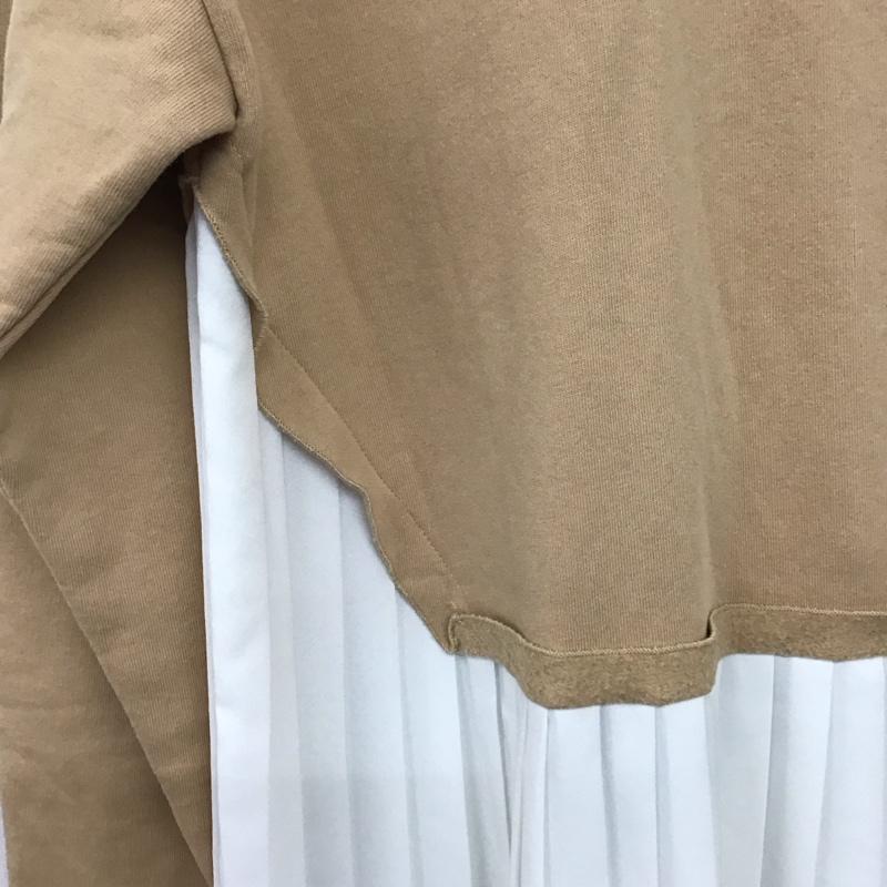 ザラ ZARA ワンピース ロングスカート プリーツスカート S 無地 ベージュ / ベージュ / X 白 / ホワイト /  レディース USED 古着 中古 10137448