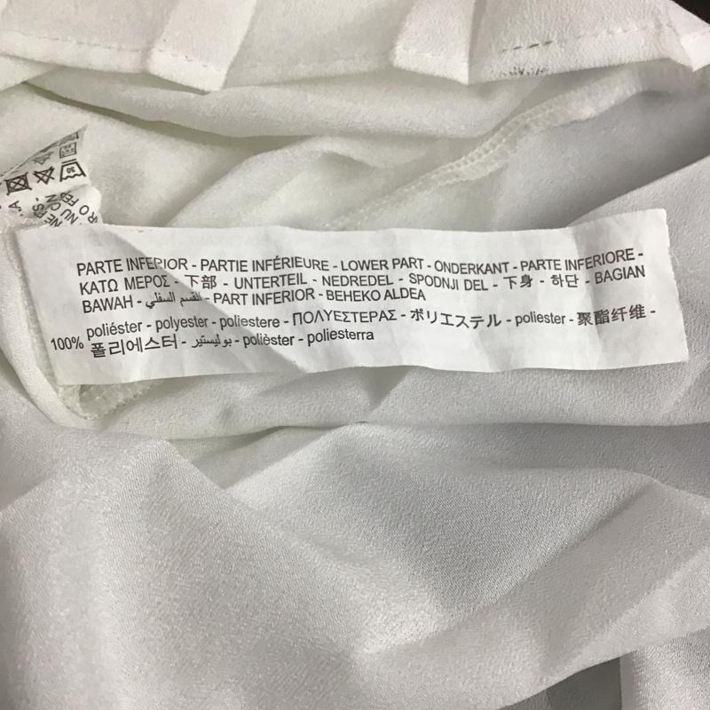 ザラ ZARA ワンピース ロングスカート プリーツスカート S 無地 ベージュ / ベージュ / X 白 / ホワイト /  レディース USED 古着 中古 10137448