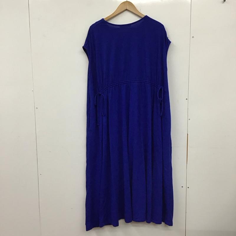 アメリカンホリック AMERICAN HOLIC ワンピース ロングスカート L 無地 青 / ブルー /  レディース USED 古着 中古 10137481