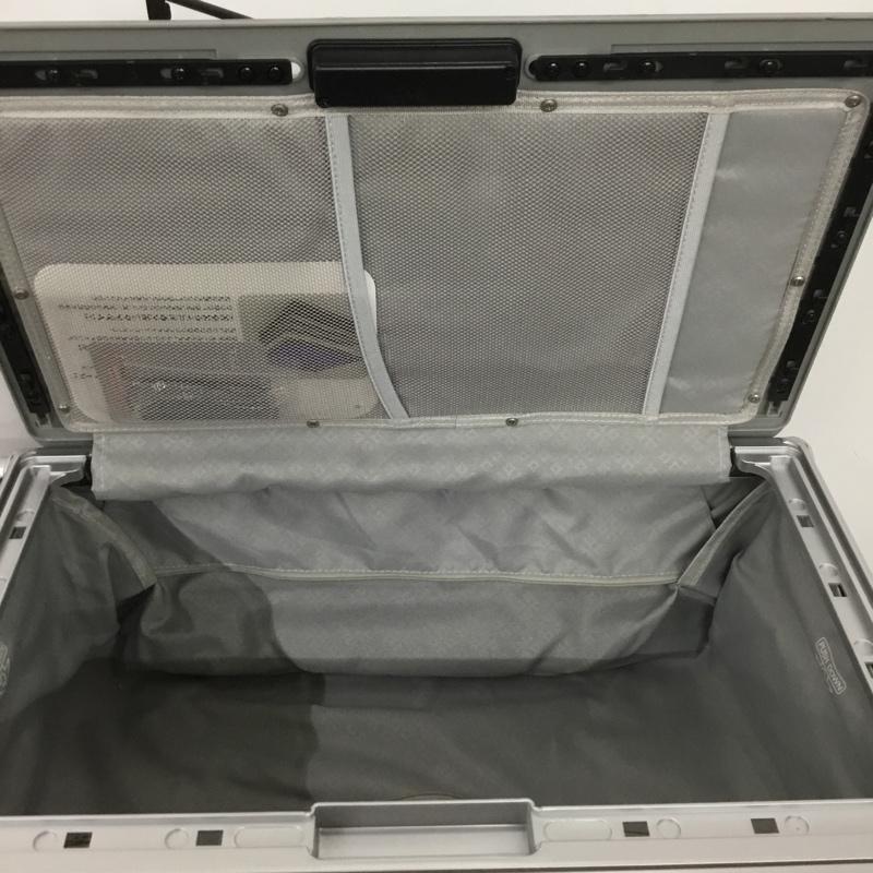 アンドフラット &.FLAT スーツケース、トランク スーツケース、トランク FL14-4-00001 折りたたみ ハードキャリーバッグ キャリーケース 箱有 ロゴ、文字 灰 / グレー /  メンズ USED 古着 中古 10137506