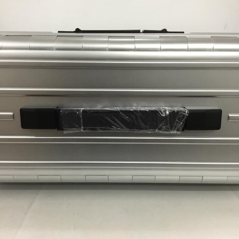 アンドフラット &.FLAT スーツケース、トランク スーツケース、トランク FL14-4-00001 折りたたみ ハードキャリーバッグ キャリーケース 箱有 ロゴ、文字 銀 / シルバー /  メンズ USED 古着 中古 10137515