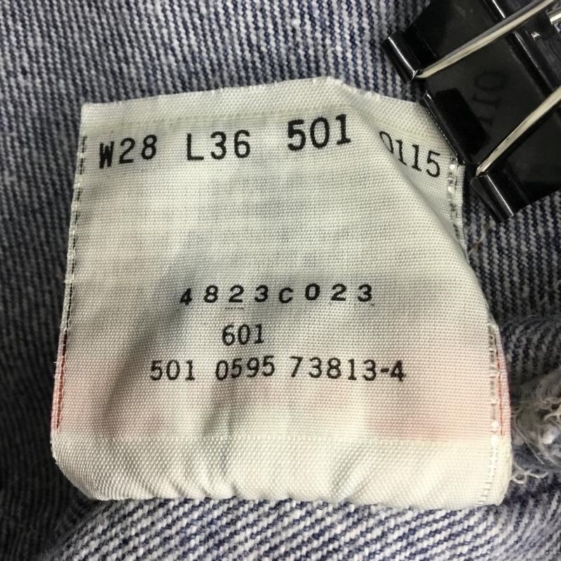 リーバイス Levi s パンツ デニム、ジーンズ USA製 28インチ 無地 青 / ブルー /  レディース USED 古着 中古 10137539
