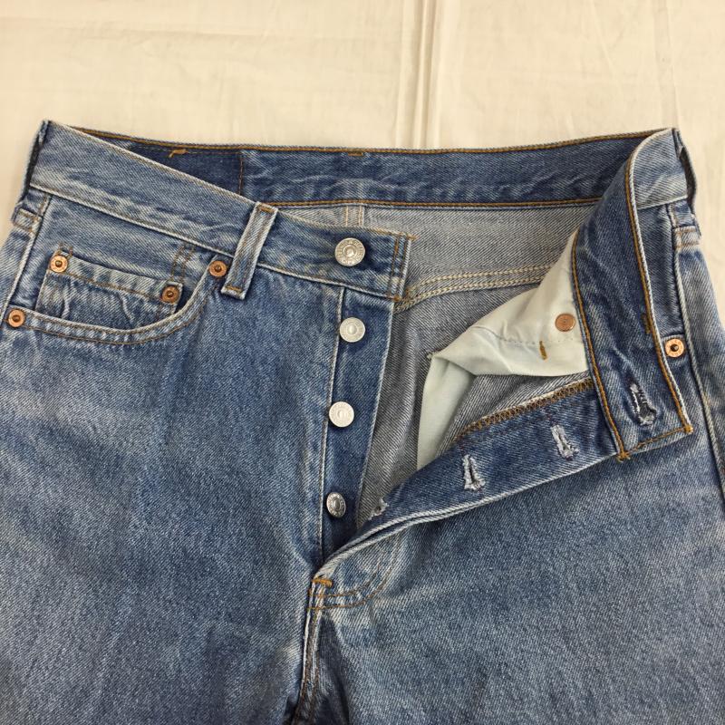 リーバイス Levi s パンツ デニム、ジーンズ USA製 28インチ 無地 青 / ブルー /  レディース USED 古着 中古 10137539