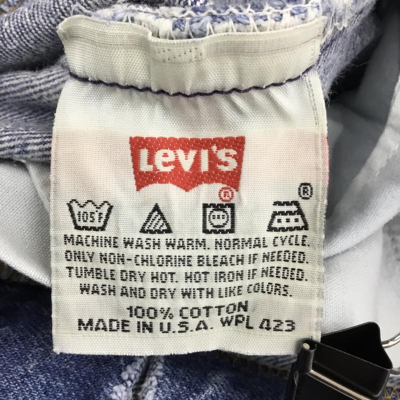 リーバイス Levi s パンツ デニム、ジーンズ USA製 28インチ 無地 青 / ブルー /  レディース USED 古着 中古 10137539