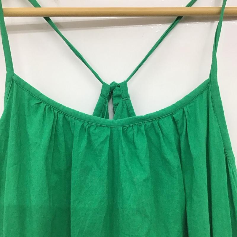 フリークスストア FREAK S STORE ワンピース ロングスカート ノースリーブロングワンピース フレアスカート キャミワンピース FREE 無地 緑 / グリーン /  レディース USED 古着 中古 10137568