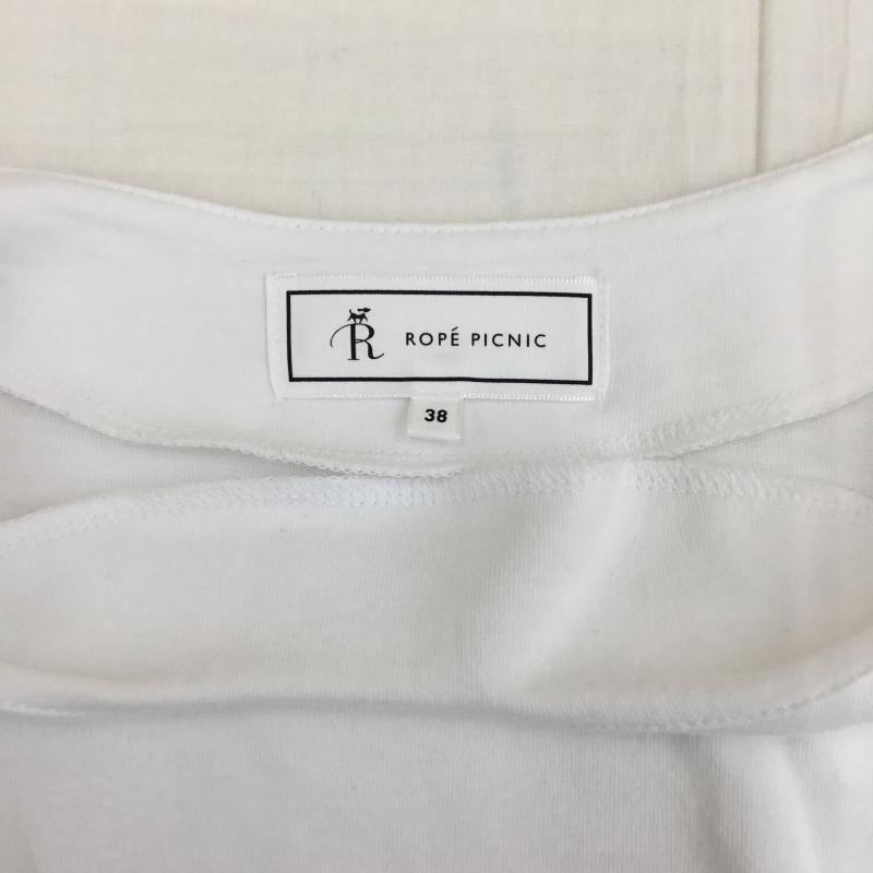 ロペピクニック ROPE  PICNIC カットソー 半袖 38 無地 白 / ホワイト /  レディース USED 古着 中古 10137601