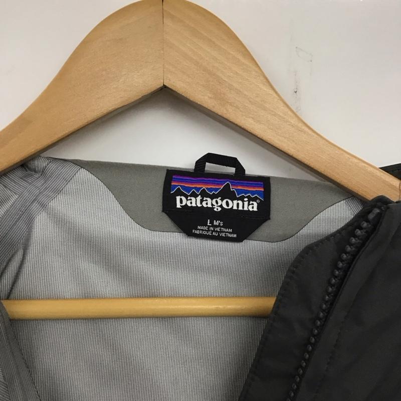 パタゴニア patagonia ジャケット、上着 ジャンパー、ブルゾン 85240fa22 ナイロンジャケット ジップアップジャケットパーカー L ロゴ、文字 灰 / グレー /  メンズ USED 古着 中古 10137664
