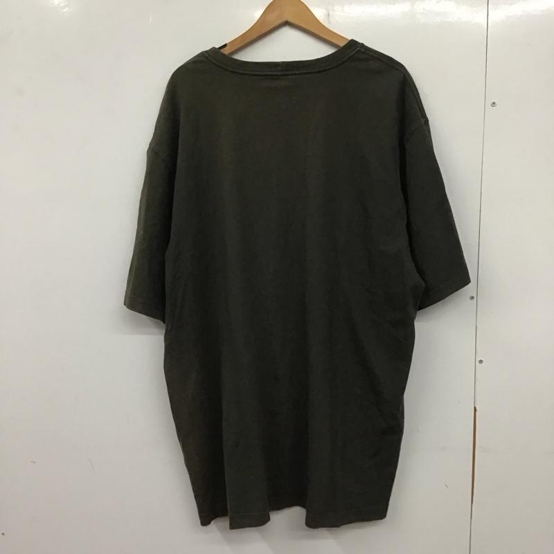 カーハート Carhartt Tシャツ 半袖 半袖カットソー プリントTシャツ クルーネックカットソー XL 無地 カーキ / カーキ /  メンズ USED 古着 中古 10137667