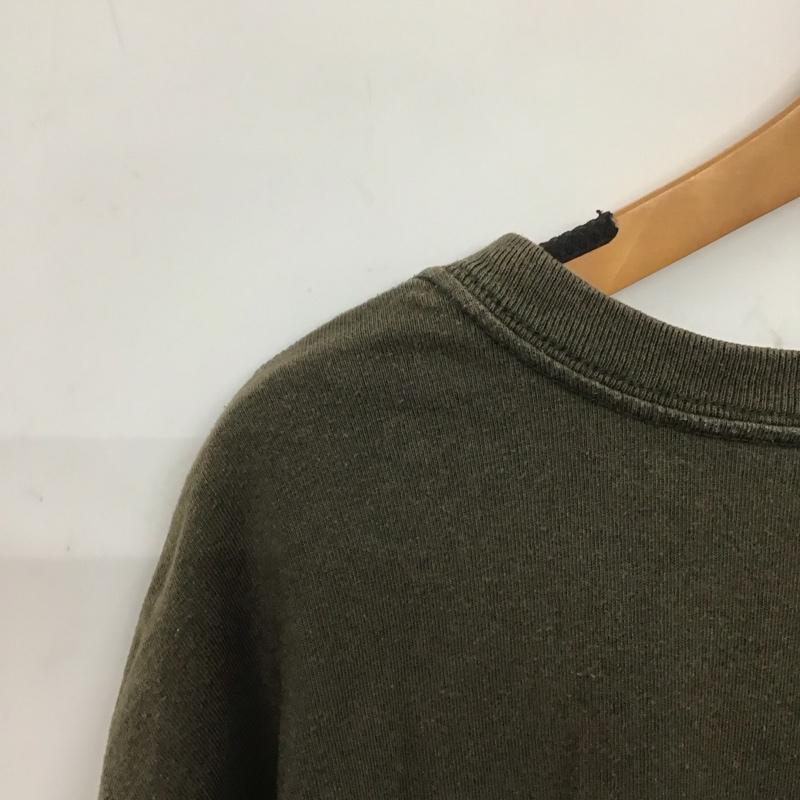 カーハート Carhartt Tシャツ 半袖 半袖カットソー プリントTシャツ クルーネックカットソー XL 無地 カーキ / カーキ /  メンズ USED 古着 中古 10137667