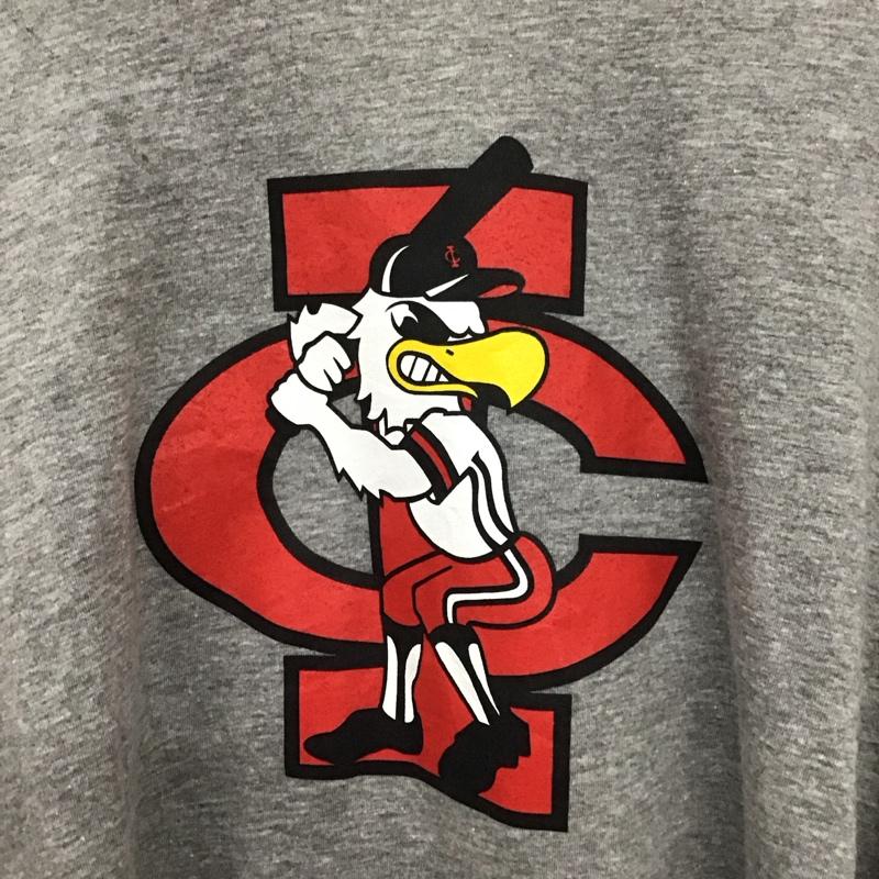 ナイキ NIKE Tシャツ 半袖 半袖カットソー プリントTシャツ クルーネックカットソー プリント 灰 / グレー /  メンズ USED 古着 中古 10137670