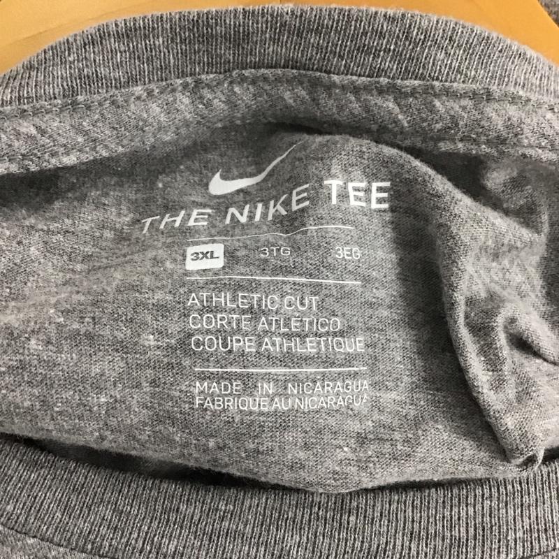 ナイキ NIKE Tシャツ 半袖 半袖カットソー プリントTシャツ クルーネックカットソー プリント 灰 / グレー /  メンズ USED 古着 中古 10137670