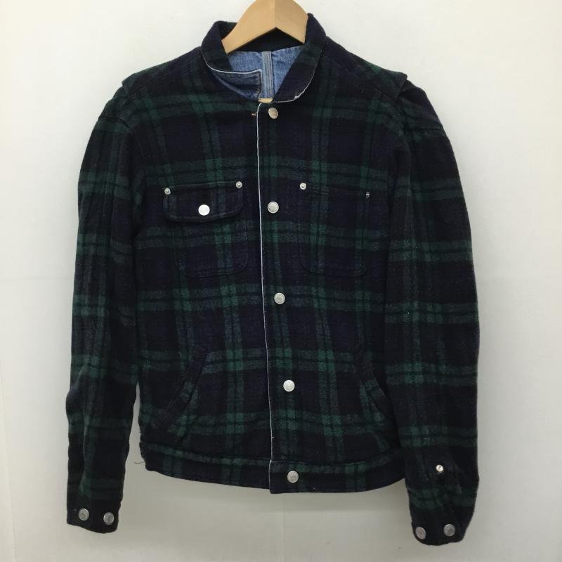 ポロラルフローレン POLO RALPH LAUREN ジャケット、上着 ジャケット、ブレザー L 無地 X チェック 青 / ブルー / X 緑 / グリーン /  メンズ USED 古着 中古 10137704