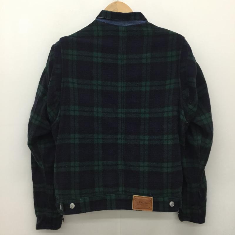 ポロラルフローレン POLO RALPH LAUREN ジャケット、上着 ジャケット、ブレザー L 無地 X チェック 青 / ブルー / X 緑 / グリーン /  メンズ USED 古着 中古 10137704